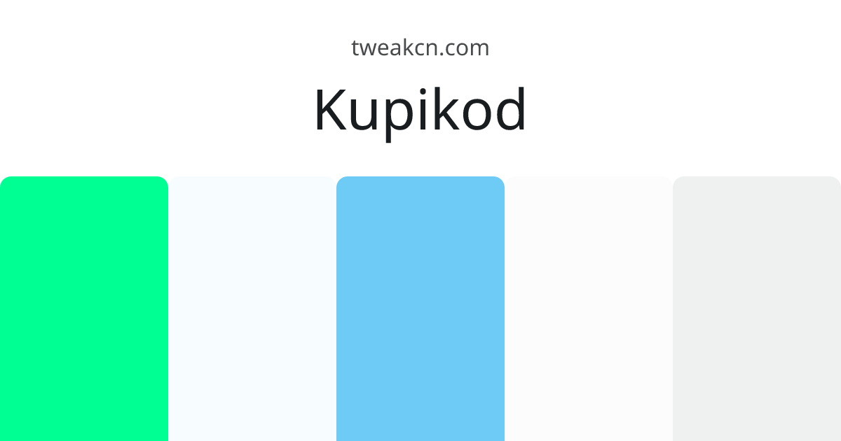 Kupikod - tweakcn