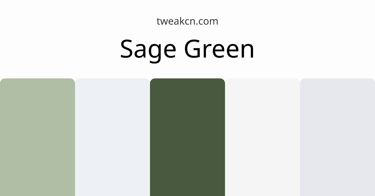 Sage Green - tweakcn